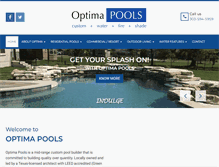 Tablet Screenshot of optimapools.com